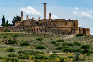 Les ruines romaines d'Oudna en Tunisie