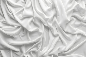 White satin, linen soft  fabric curves waves background texture