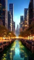 Obraz premium Guten Morgen, Stadt. Wallpaper für Telefon 3.