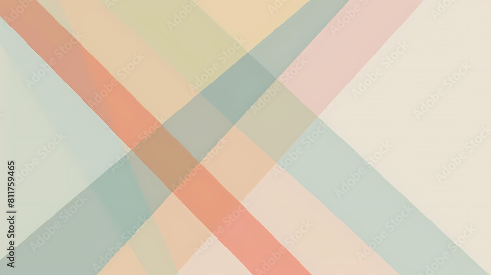 Poster minimalist background with intersecting lines and subtle hues