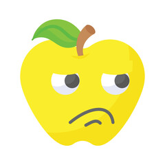 Disgusted emoji vector design, customizable unique vector