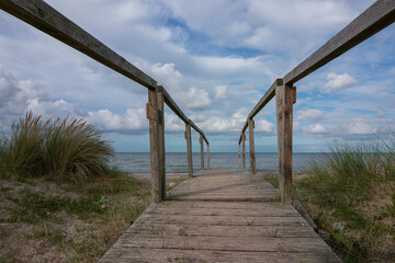 Boardwalk to the beach.