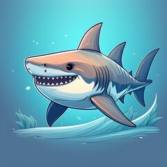 illustration of a shark
