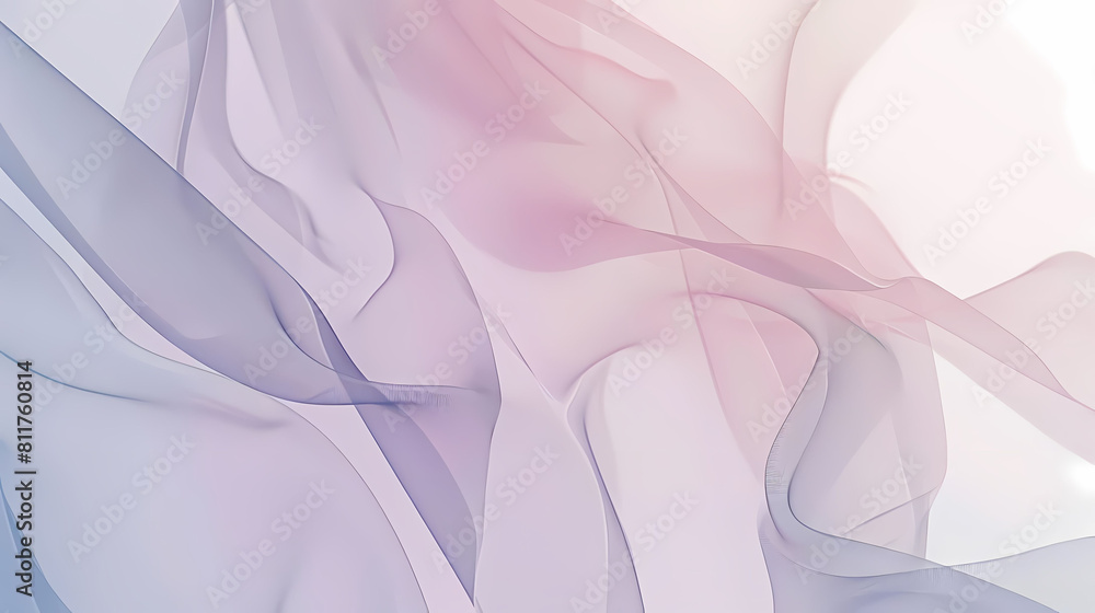 Poster minimalist background with transparent layers and muted tones