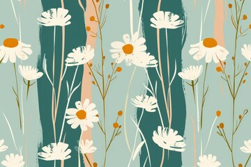 Vibrant floral design with playful nature-inspired elements.. Beautiful simple AI generated image in 4K, unique.