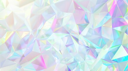 A 3D rendering of a crystal structure with a rainbow of colors. AIG51A.