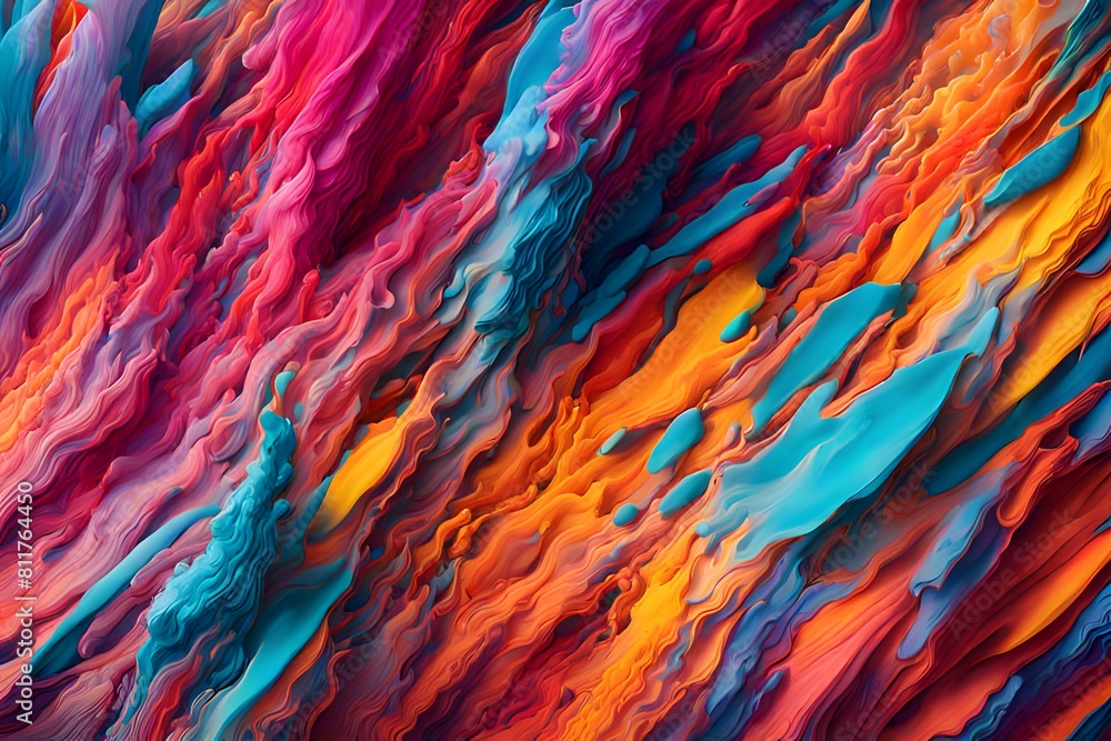 Poster dynamic color explosion creating a vibrant backdrop