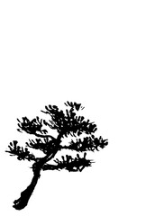 シンプルな松の木のイラスト
