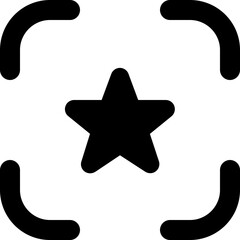 icon star line icon