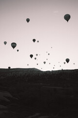 hot air balloon flying in the sky