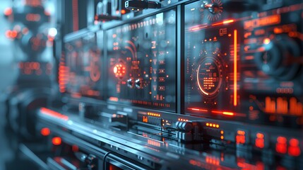 Obraz premium Advanced-Industrial-Control-Panel.