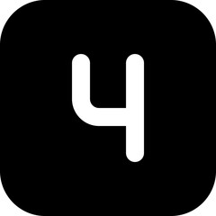 square 4 line icon