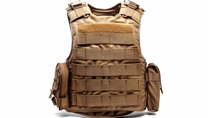 bulletproof vest isolated on white background