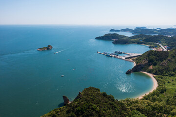 Aerial photography of Dalian Changshan Islands