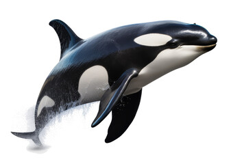 Obraz premium orca whale isolated on transparent background