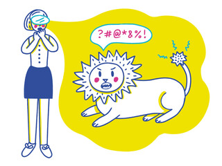 Meet a lion in virtual reality