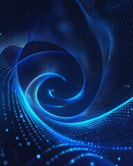 Abstract glowing circle lines on dark blue background Geometric stripe line art design Modern shiny blue lines Futuristic technology concept Suit for poster