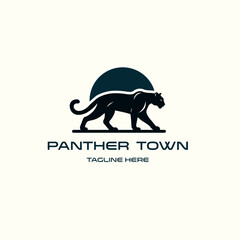 Panther logo design vector template. panther logo design concept