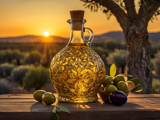 Liquid Sunshine. Captured Beauty in an Olive Oil Bottle.