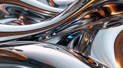 Abstract chrome Y2K fluid background. Grey liquid titanium surface metal futuristic texture.Mental health chromemorphism  modern aesthetic. Trendy  Brutalism