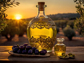 Tranquility and Taste. An Olive Grove's Essence in Glass.