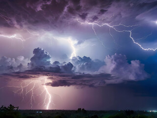 When Darkness Roars. A Dramatic Display of Lightning and Power.