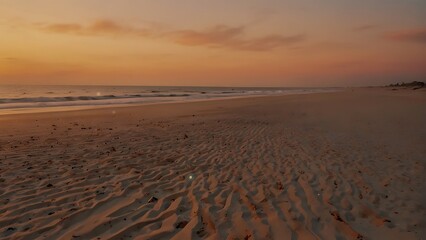 Sunrise at the beach Tranquil Beach Sunset Panorama 