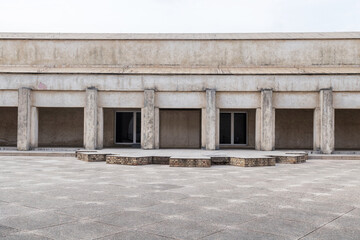 Urban archiecture. Old museum building in the city.