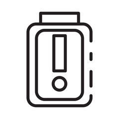 energy low power line icon
