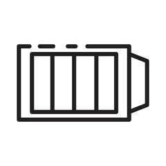Basic Battery Energy Line Icon