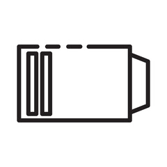 Basic Battery Energy Line Icon