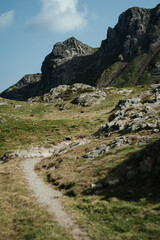 Obraz premium Green hills of Monte Avaro, in the Orobie Alps