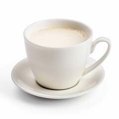 3d photo of hot coffee cup or milk cup made with generative ai