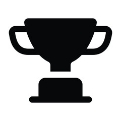 Simple Trophy icon. The icon can be used for websites, print templates, presentation templates, illustrations, etc	