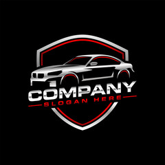 car auto garage concept premium logo design