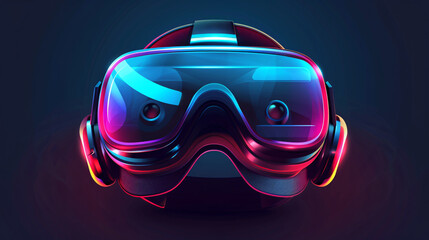 VR glasses. virtual reality headset. Virtual reality h
