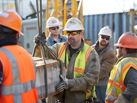 Coordinated Lifting at Industrial Construction Site