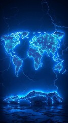 05 June, World Environment day concept 3d design 3d World map with Environment day text and background illustration, pop art, retro, 2023 style trendy, artsy