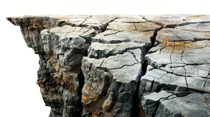 Fototapeta premium A cliff with a large crack in it