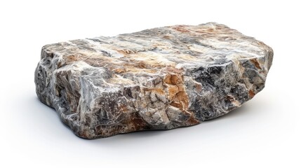 Fototapeta premium A large rock with a rough surface and a few small holes
