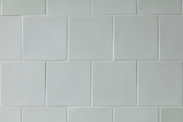 white square tile on wall