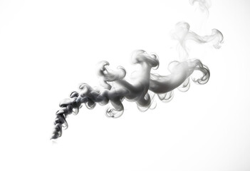 Wispy white smoke against a dark background