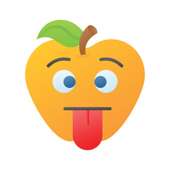 Visually perfect dumb emoji icon design, easy to use and download