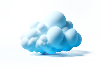 Fluffy white clouds against a dark background