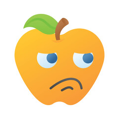 Disgusted emoji vector design, customizable unique vector