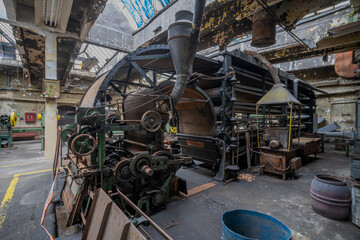 Old historic abandoned industrial matches production  museum in Częstochowa, Poland © Arkadiusz