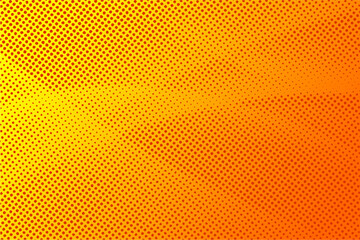 Dotted halftone pattern on yellow orange background. Abstract retro pop art texture for presentation, wallpaper, flyer, banner, poster, banner, brochure and more.