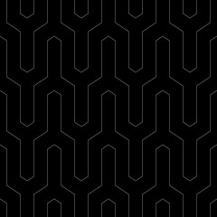 Seamless pattern. Zigzag lines background. Jagged stripes motif. Geometric waves ornament. Curves image. Linear backdrop. Digital paper, textile print, web design