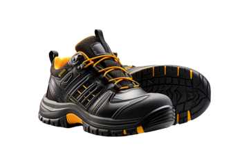 Safety Shoe Upper isolated on transparent background.