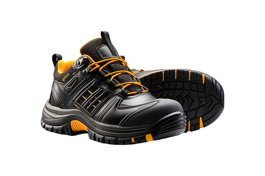 Safety Shoe Upper isolated on transparent background.